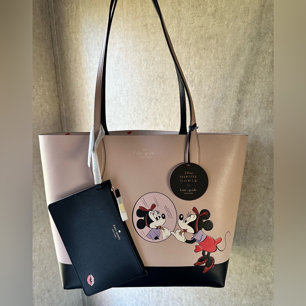NWT Authentic Kate Spade Disney Mickey Large Tote Bag